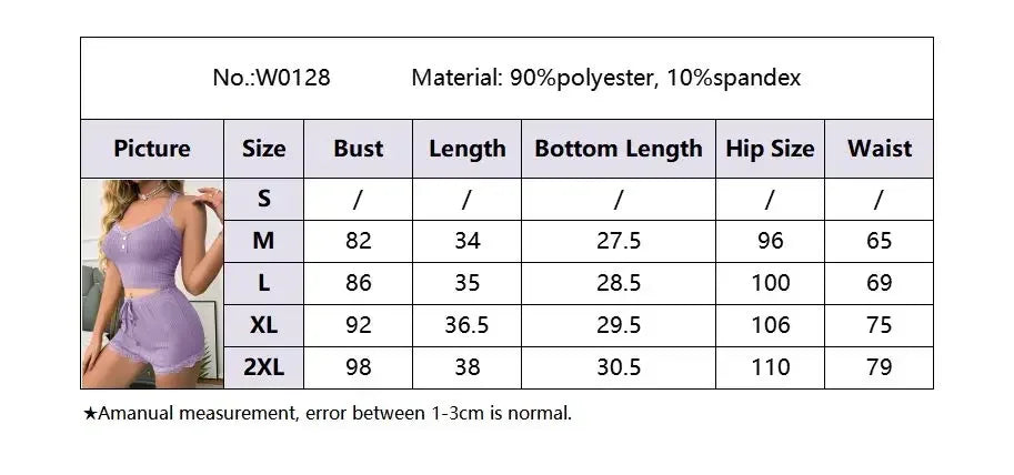 Women Pajama Sets Pijama Pajamas Woman Summer Set Sexy Women Sleepwear for Sleeping Women's Trousers Sleep Lounge Underwear - badassmood