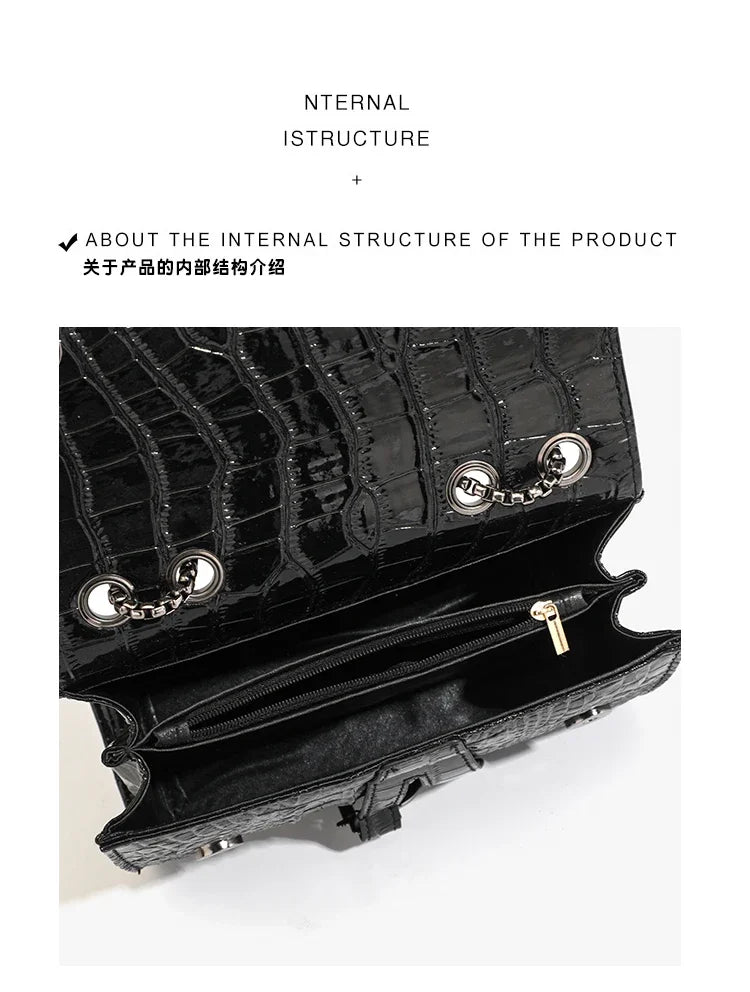 Sac à main femme en sequins et chaînes dorées, sac bandoulière luxe et casual, idéal pour une tenue élégante.