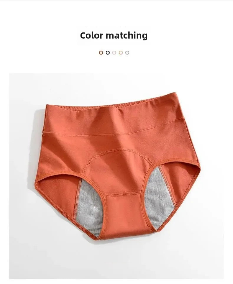 Panties for Menstruation Cotton Menstrual Panties High Waist Period Underwear Culotte Menstruelle Leak Proof Bragas Menstruales - badassmood