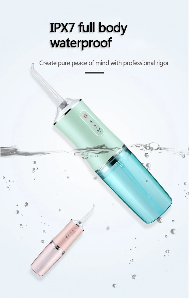 Oral Irrigator Dental Water Jet Flosser Appliance Pick Floss Dentistry Mouth Washing Machine Teeth Whitening Cleaning Tools - badassmood