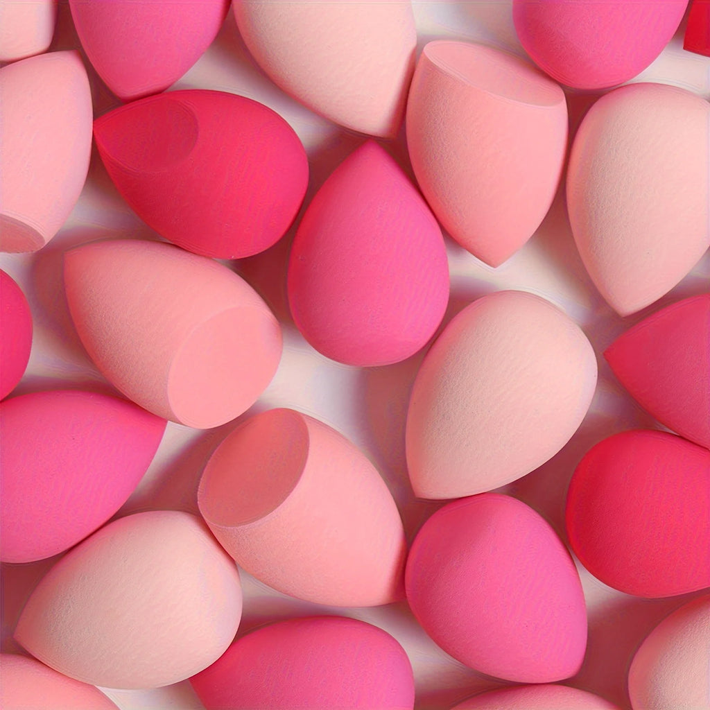 7piece/18piece makeup sponge set, suitable for liquid BB cream powder application, makeup egg dry wet dual-use powder puff - badassmood