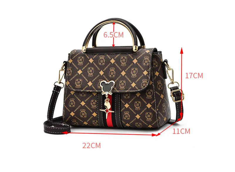 Sac à Main Femme Luxe Designer - Sac Épaule Cuir Monogramme Tote Bandoulière - badassmood