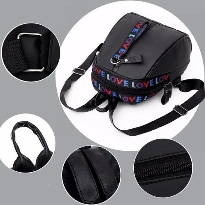 Mini sac à dos homme noir en canvas avec bandoulière sport, idéal pour voyage, école ou activités quotidiennes.