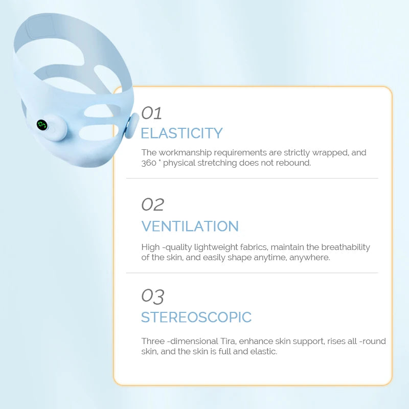 Facial EMS Lifting Machine Chin Cheek Slimming Strap Facial Shaping Massager Double Chin Removal V Line Lift Belt Skin Care Tool - badassmood