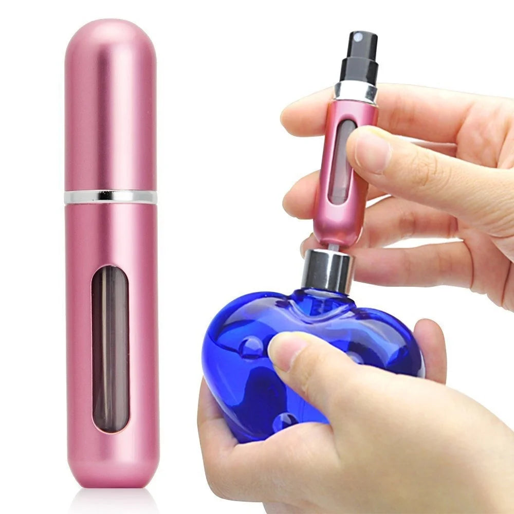1/5Pcs Travel Perfume Bottle Refillable Portable Mini Atomizer Spray Refill Bottle Women Pocket Dispenser Cologne Sprayer 5ml - badassmood
