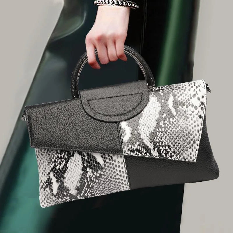 Sac à main femme en cuir PU souple avec bandoulière, sac à épaule élégant, style luxe, marque badassmood.com