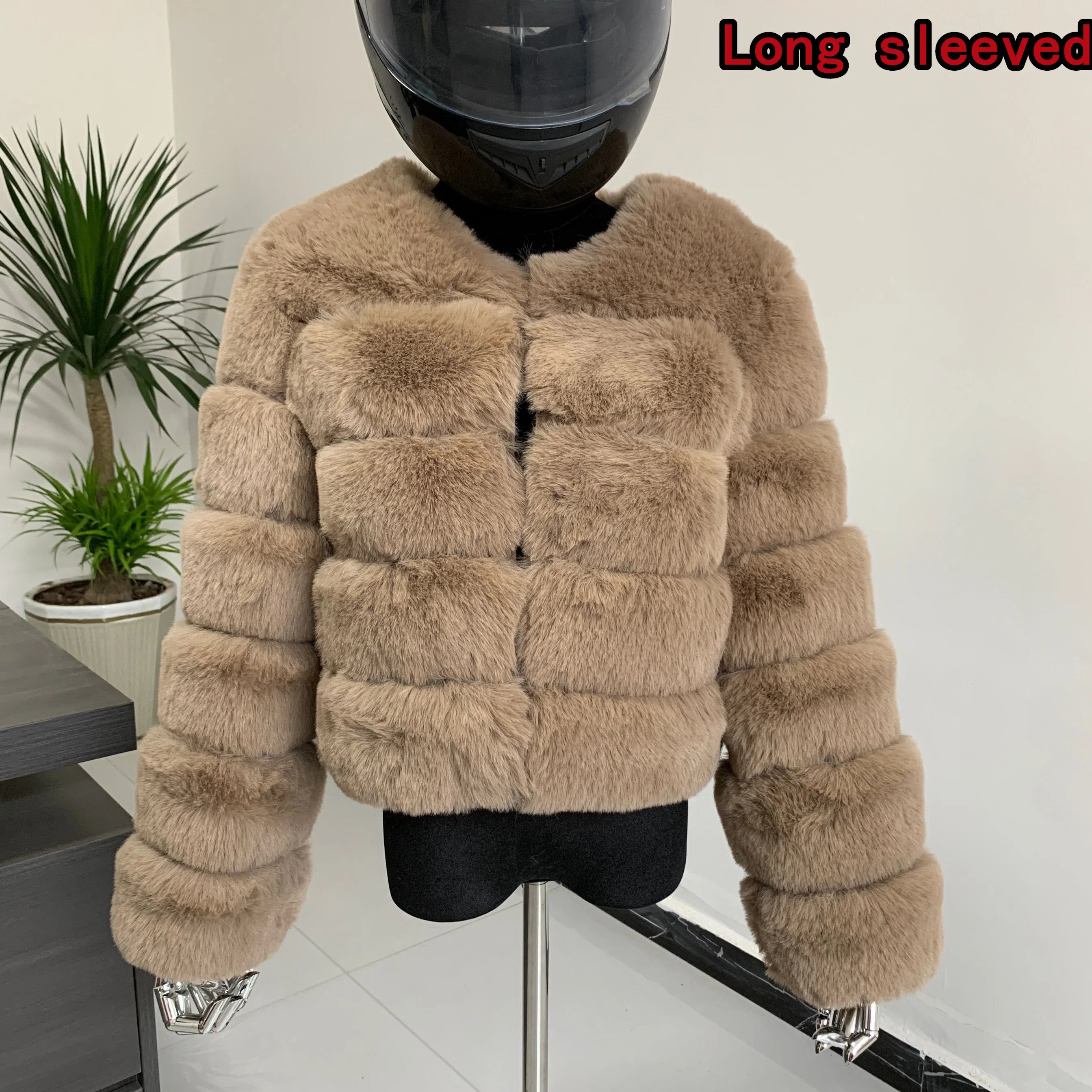 Manteau Fausse Fourrure Renard Femme - Veste Courte Luxe Fluffy Hiver - badassmood