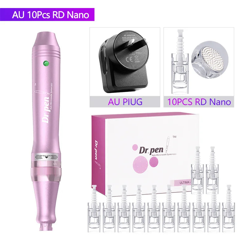 Dr. Pen Ultima M7 - Stylo Microneedling Sans Fil Professionnel + 10 Cartouches - badassmood