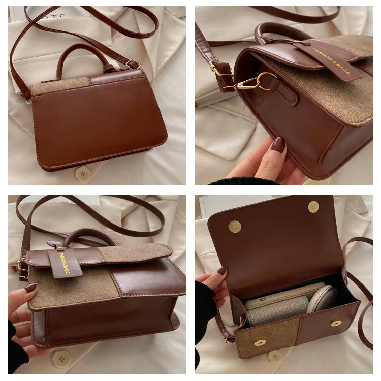 Sac à main géométrique pour femme avec bandoulière élégante, parfait pour un style quotidien tendance et moderne.