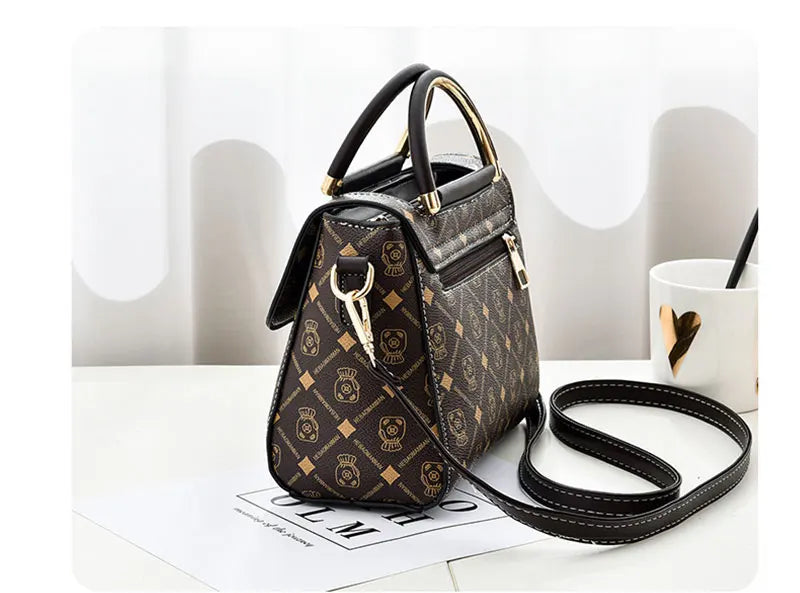 Sac à Main Femme Luxe Designer - Sac Épaule Cuir Monogramme Tote Bandoulière - badassmood