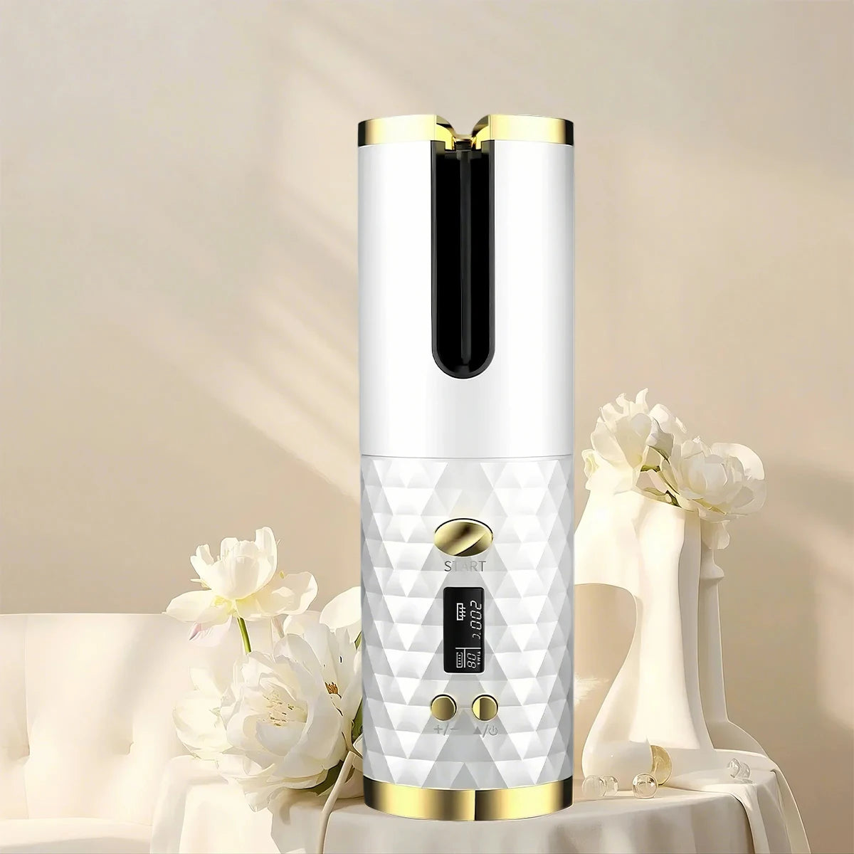 Fer à Boucler Automatique  - Boucleur Cheveux Sans Fil Portable