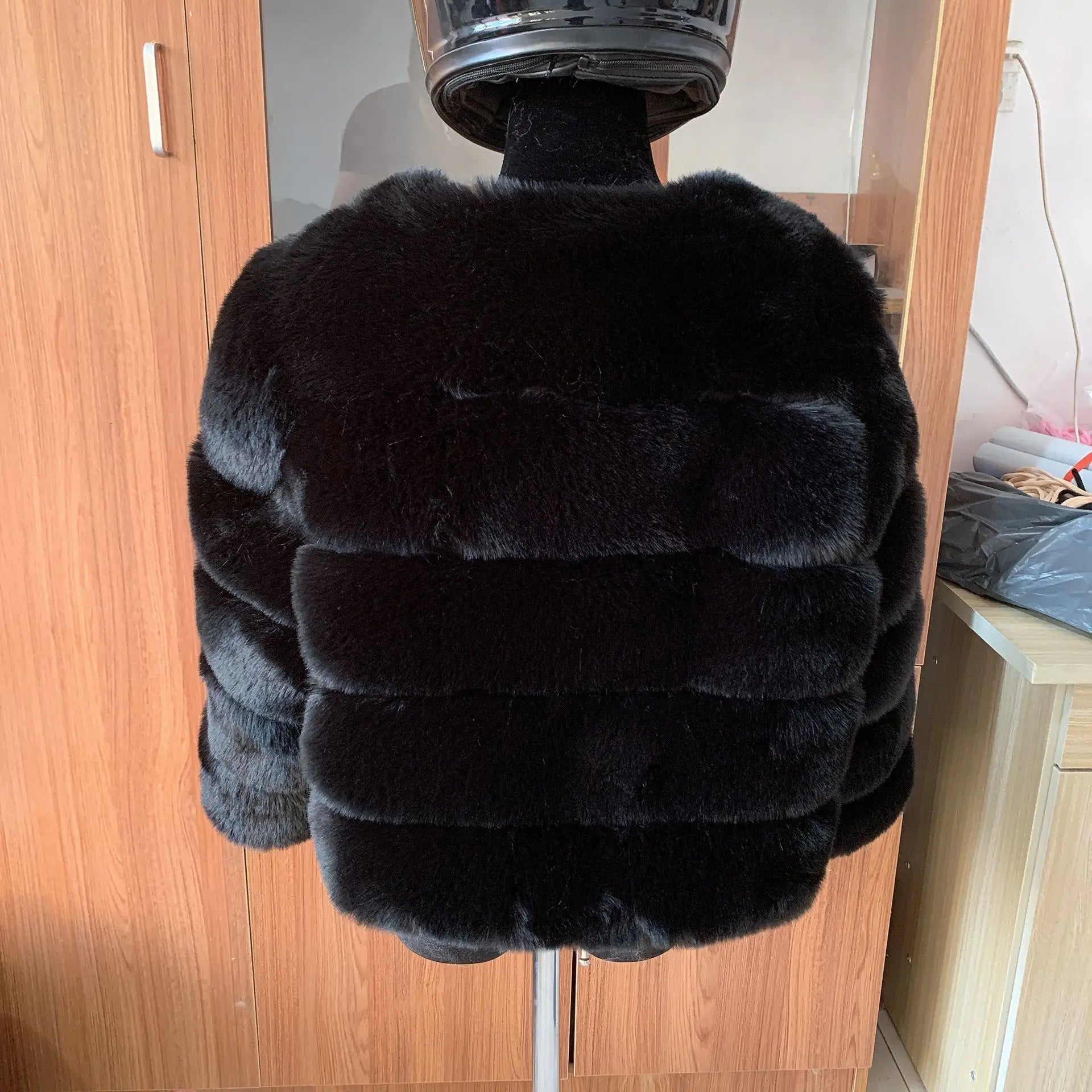 Manteau Fausse Fourrure Renard Femme - Veste Courte Luxe Fluffy Hiver - badassmood