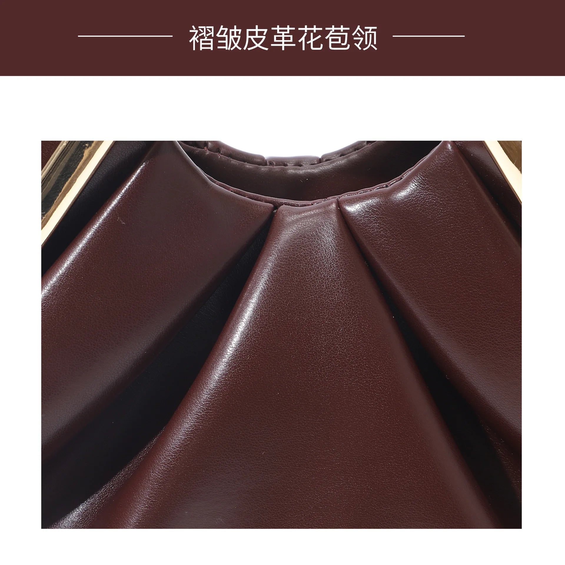 Sac Cloud Plissé Cuir Soft Niche - Pochette Soirée Pleatée Haut de Gamme Femme - badassmood