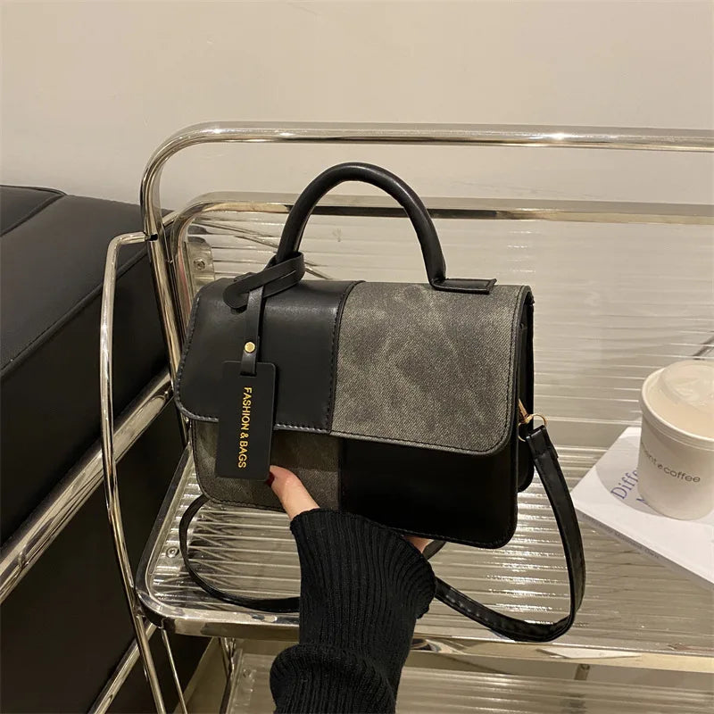 Sac à main femme géométrique avec bandoulière élégante, parfait pour un style quotidien moderne et tendance.