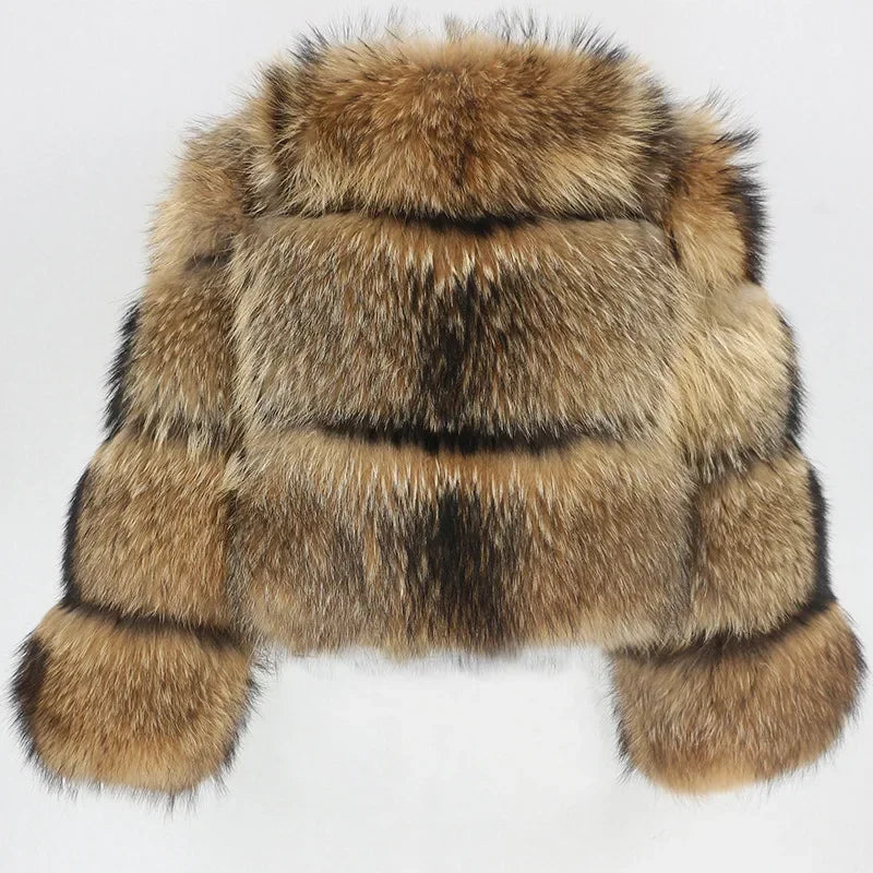Manteau Fausse Fourrure Femme - Veste Courte Chaude Élégante Hiver - badassmood