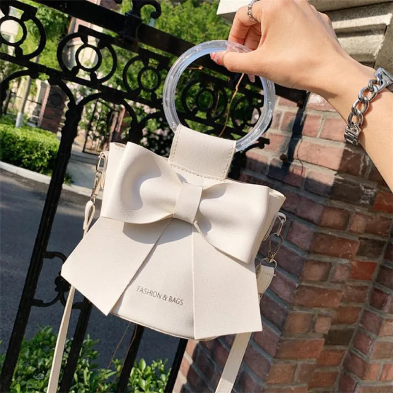 Sac Seau Femme avec Nœud Élégant - Sac Bandoulière Été Casual