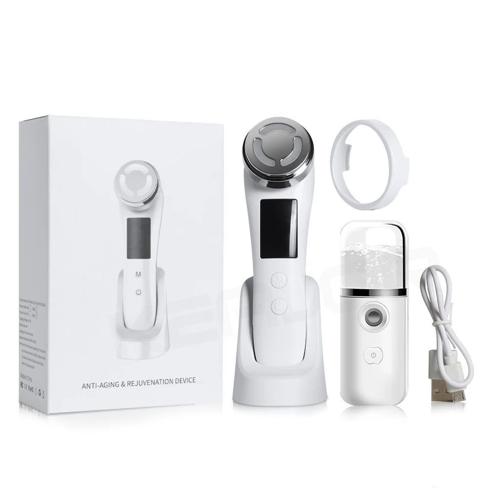 Masseur Facial RF EMS - Radiofréquence & Microcourant Lifting - badassmood