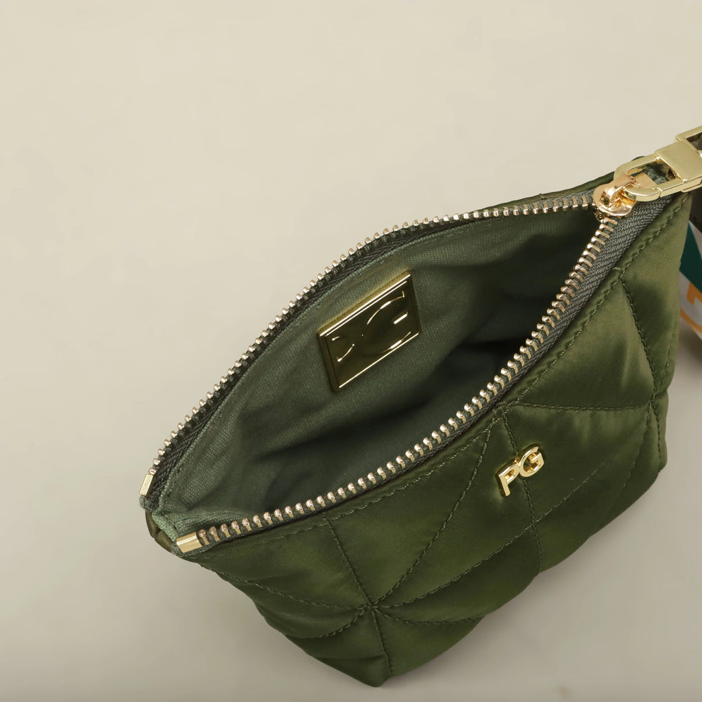 PG 2026 Nylon Change Bag Closed Small Waterproof Cosmetic Bag with Printed Zipper - badassmood