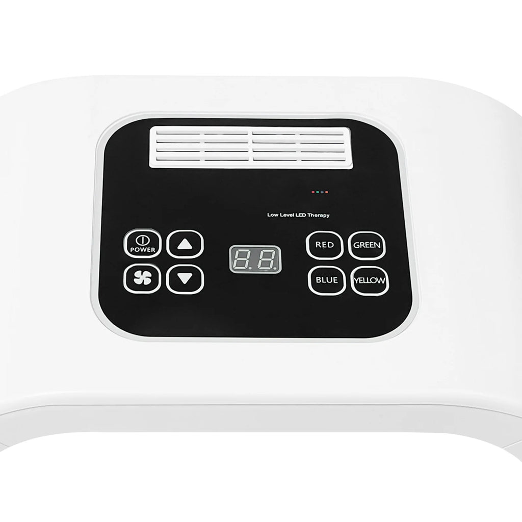 Masque LED Luminothérapie 7 Couleurs - 287 LEDs Soin Visage Rajeunissement Spa - badassmood