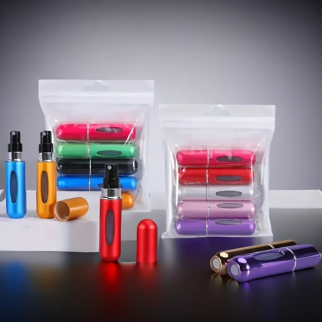1/5Pcs Travel Perfume Bottle Refillable Portable Mini Atomizer Spray Refill Bottle Women Pocket Dispenser Cologne Sprayer 5ml - badassmood