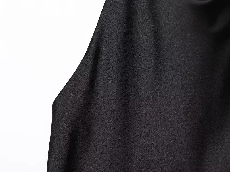 MUJER 2025 Halter Tops for Women Black Satin Backless Top Female Pink Summer Beach Top Woman off Shoulder Camisole Top Women - badassmood