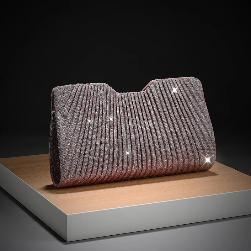 Sac Chaîne Motif Luxe Polyvalent - Pochette Soirée Mariage Femme Bandoulière Épaule - badassmood