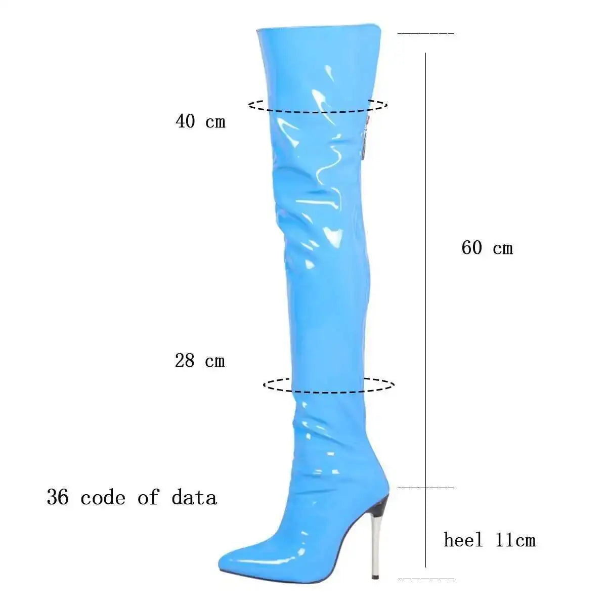 Bottes Cuissardes Femme Talons Hauts Pointues - Cuissardes Zip 34-47