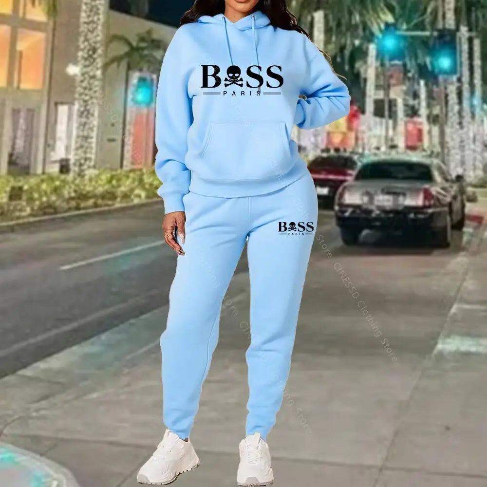 Survêtement Femme Designer Luxe 2026 - Sweat + Pantalon Haute Qualité Automne Hiver - badassmood