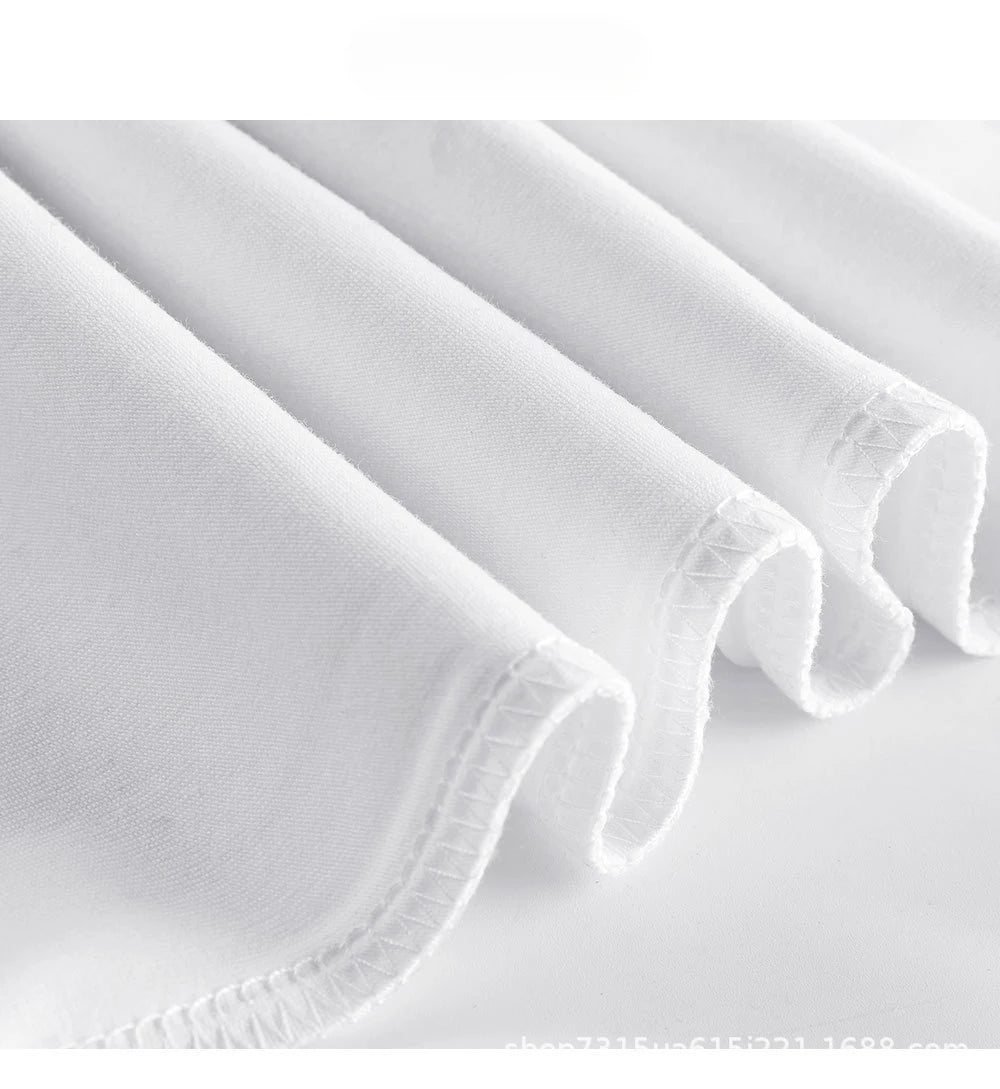 T-Shirt Coton Épais 300g Beige - Col Rond Loose Unisexe Été Basique - badassmood