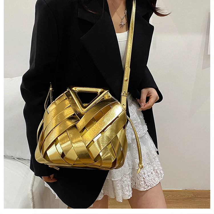 Sac Panier Ajouré Crossbody 2025 - Design Niche Grande Capacité Épaule Femme - badassmood