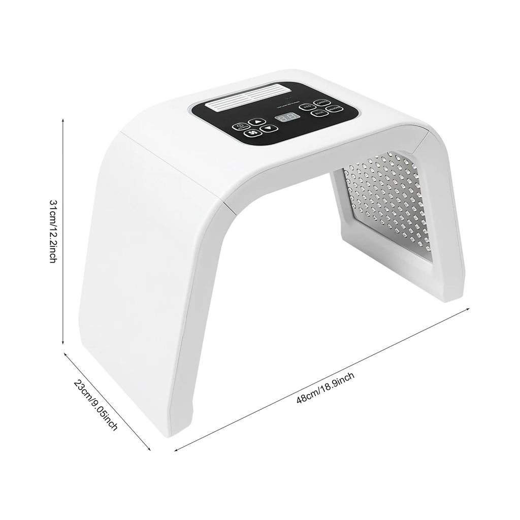 Masque LED Luminothérapie 7 Couleurs - 287 LEDs Soin Visage Rajeunissement Spa - badassmood