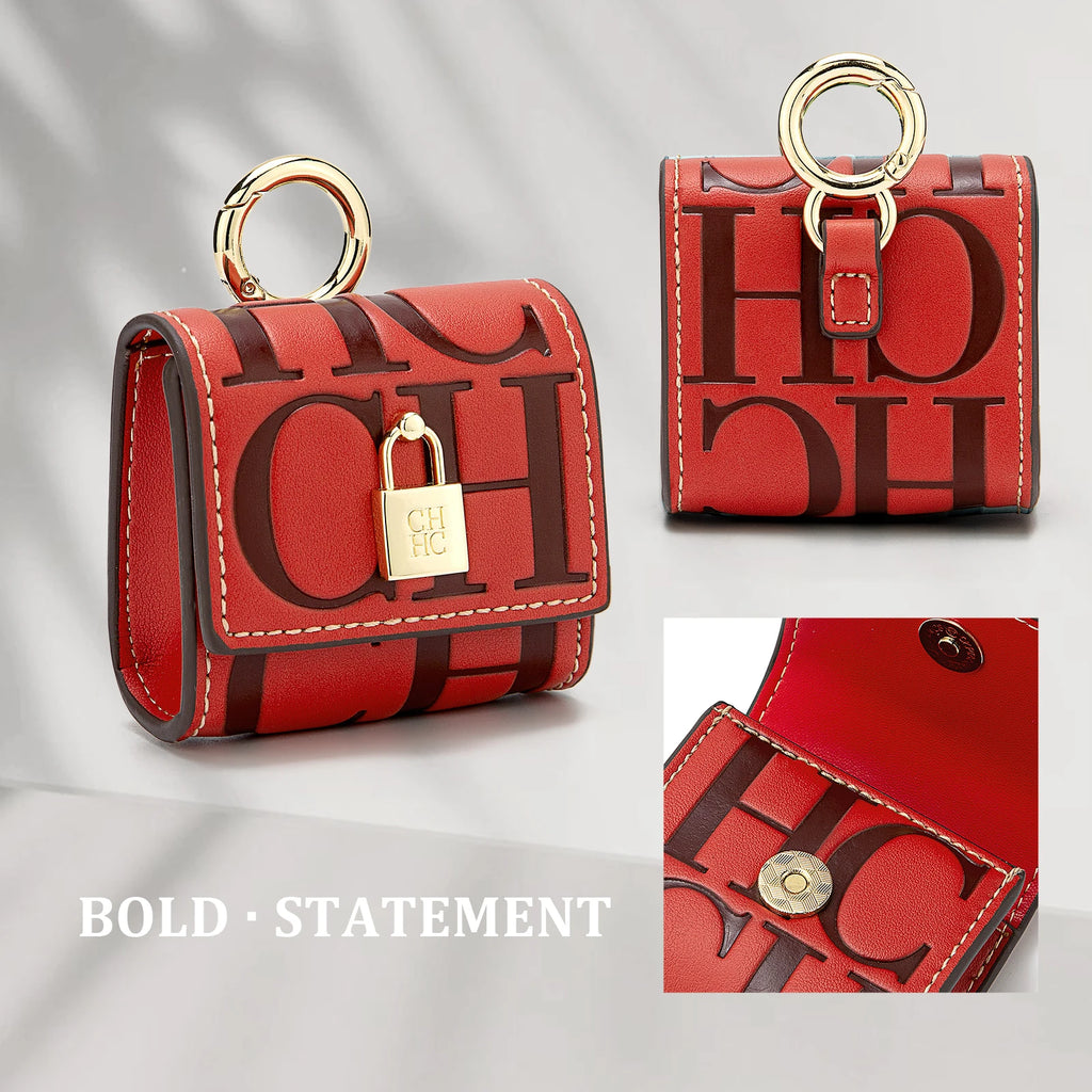 Mini Sac CH Brand Écouteurs Gaufré Luxe 2025 - Design Polyvalent Automne Hiver - badassmood