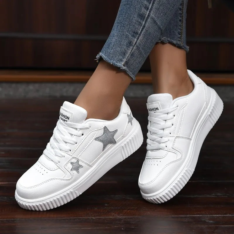 Sneakers Femme Confort Plateforme - Chaussures Marche Respirantes - badassmood