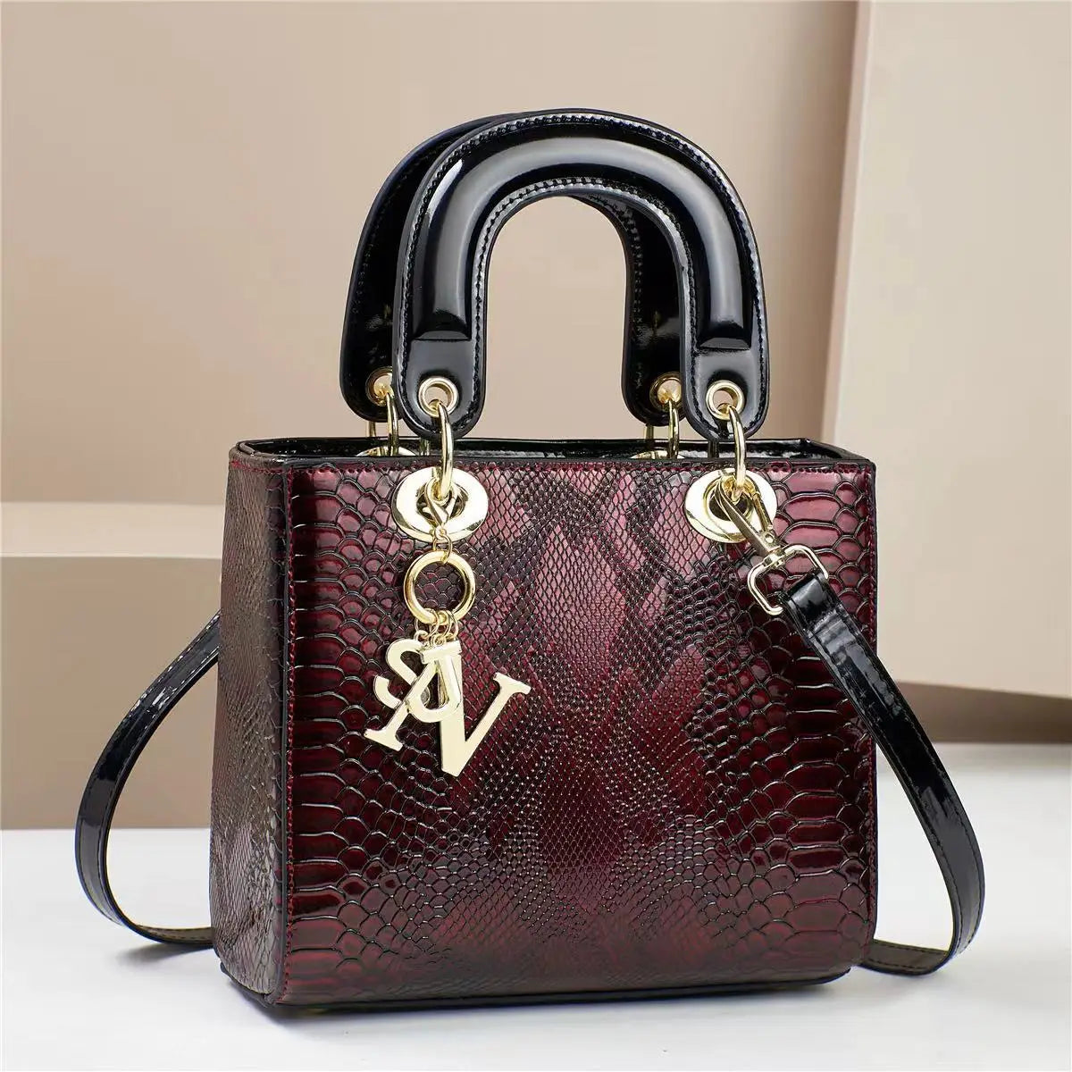 Sac à main femme en toile grande capacité, style casual et élégant, tendance 2025, avec poignées en cuir et design moderne.