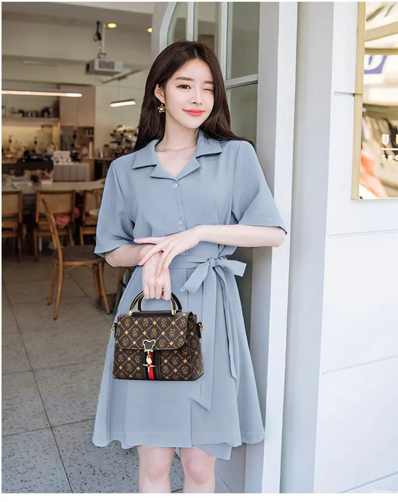 Sac à Main Femme Luxe Designer - Sac Épaule Cuir Monogramme Tote Bandoulière - badassmood