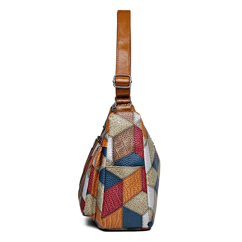 Sac à Main Vintage Femme Multi-Poches - Sac Bandoulière Rétro Élégant - badassmood