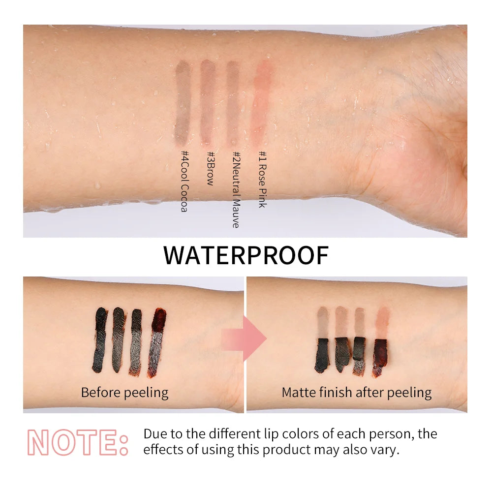 Crayon Contour Lèvres Waterproof Peel-Off - Tint Mat Effet Tatouage - badassmood