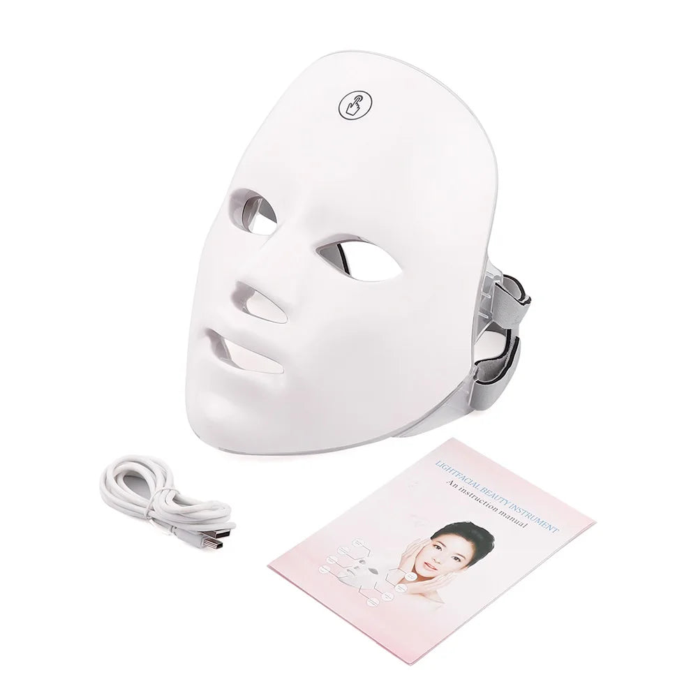 Masque LED Visage Rechargeable 7 Couleurs - Lifting & Éclaircissant - badassmood