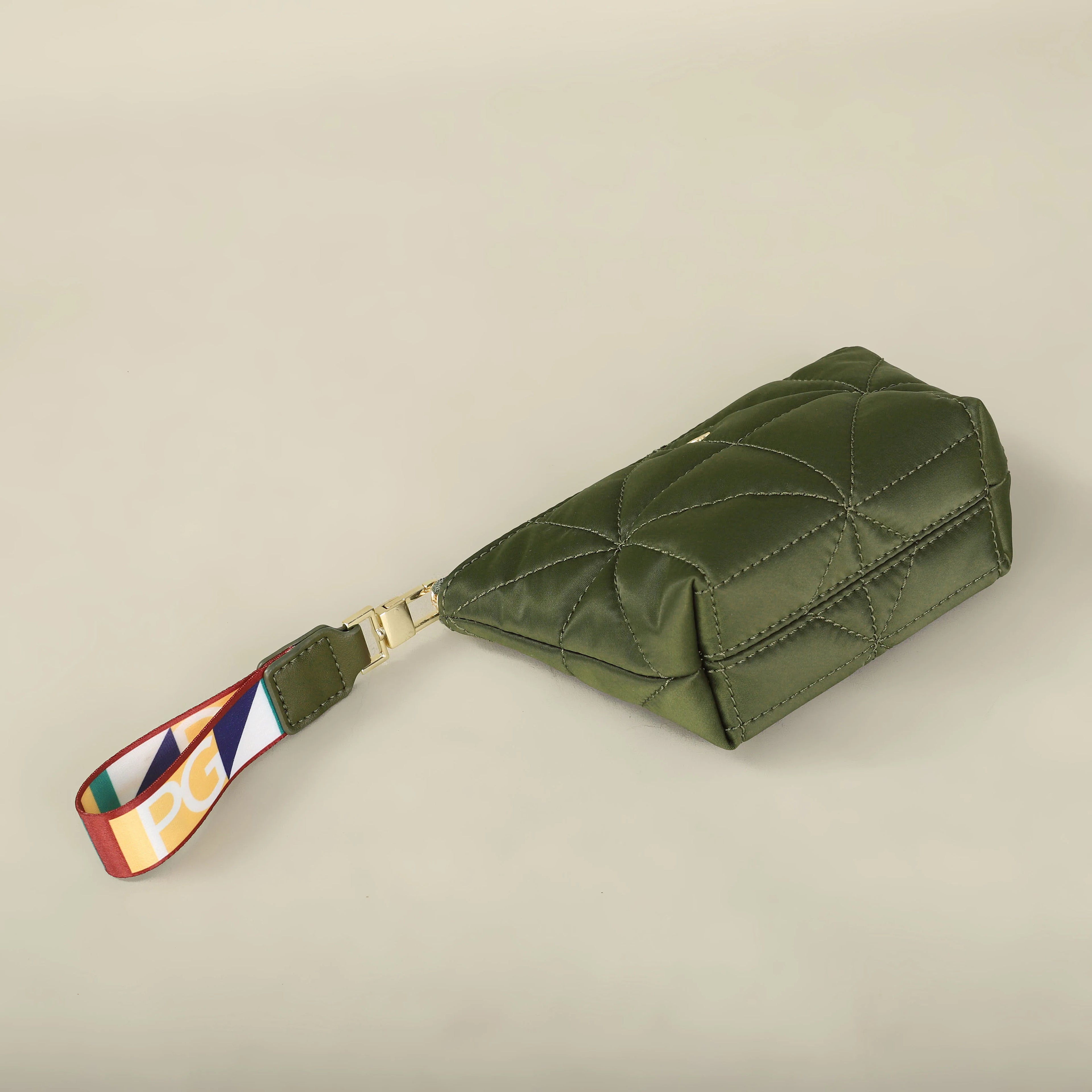 PG 2026 Nylon Change Bag Closed Small Waterproof Cosmetic Bag with Printed Zipper - badassmood