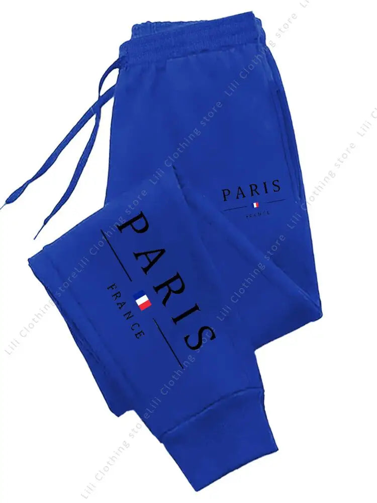 Pantalon de jogging femme Paris Badassmood.com, fleece chaud, style décontracté pour automne hiver, confortable et sportif