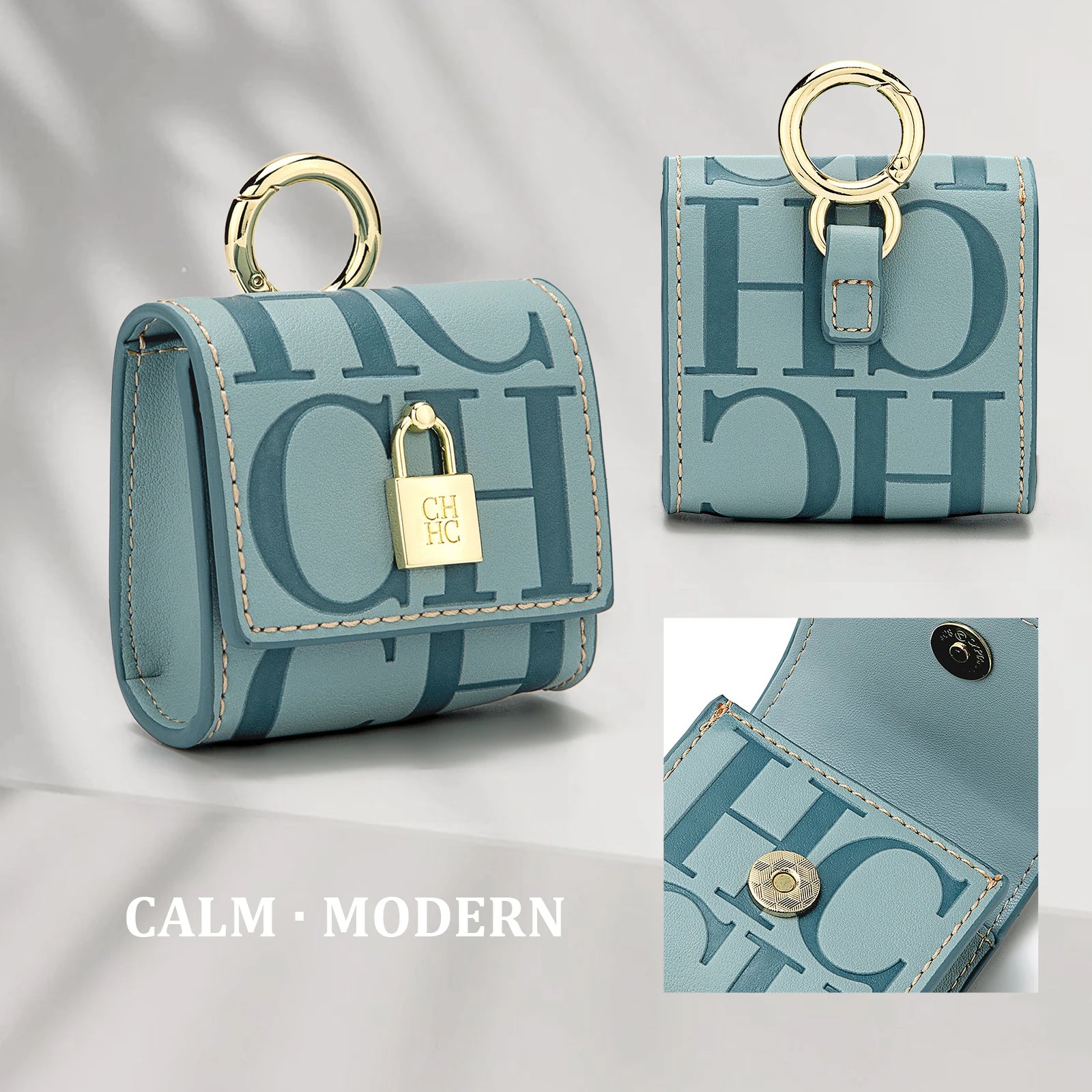 Mini Sac CH Brand Écouteurs Gaufré Luxe 2025 - Design Polyvalent Automne Hiver - badassmood