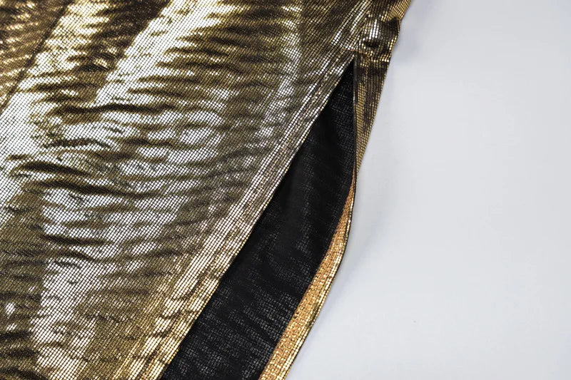 Robe Courte Sequins Dos Nu - Bretelles Soirée Party Glamour - badassmood