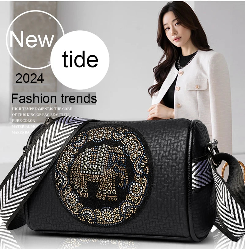 Sac à Main Cuir Luxe Femme - Sac Bandoulière Designer Élégant - badassmood