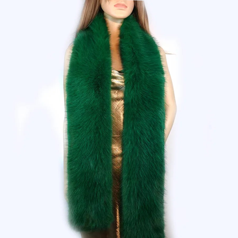 Écharpe Fourrure Vison Synthétique Femme - Foulard Chaud Fluffy Hiver - badassmood