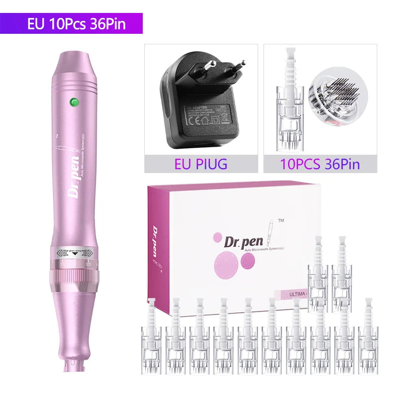 Dr. Pen Ultima M7 - Stylo Microneedling Sans Fil Professionnel + 10 Cartouches - badassmood