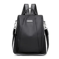 Sac à dos femme multifonction avec bandoulière amovible, style casual tendance, conçu par badassmood.com, vue de face.