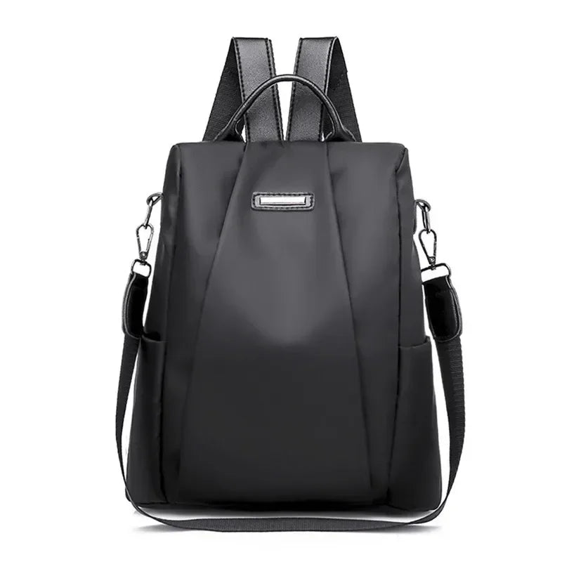 Sac à dos femme multifonction avec bandoulière amovible, style casual tendance, conçu par badassmood.com, vue de face.