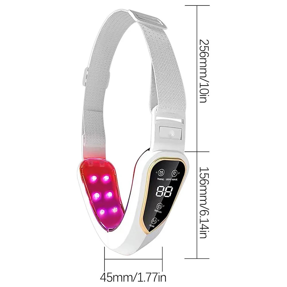 Masseur Lifting Visage Électrique V-Line - 12 Niveaux Vibration Raffermissant - badassmood