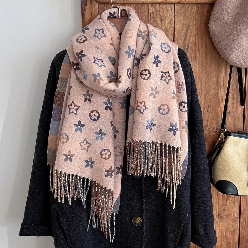 Écharpe Pashmina Femme Hiver - Foulard Cachemire Chaud Élégant - badassmood