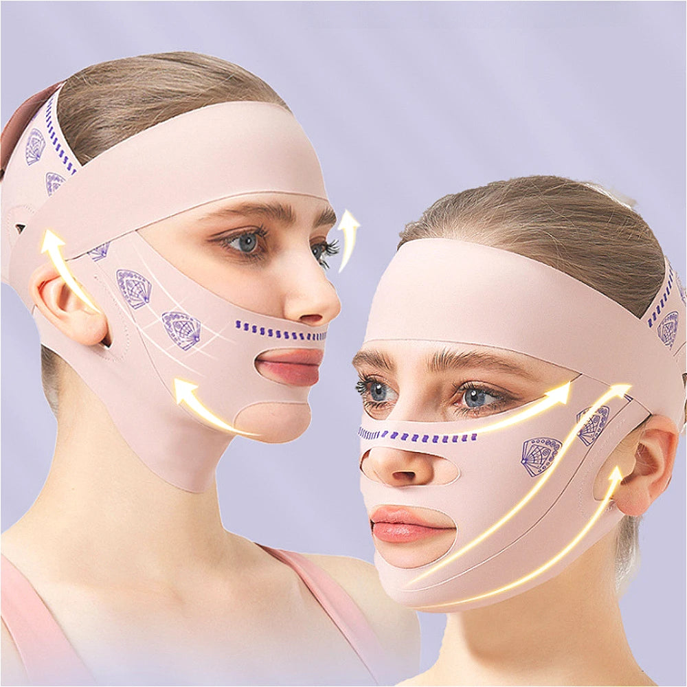 Face Slimming Bandage Women Face Lifting V Line Shaper Chin Cheek Lift Up Belt Anti Wrinkle Strap Facial Beauty Skin Care Tools - badassmood
